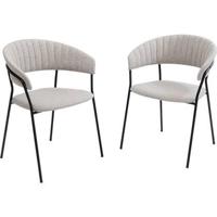 Kare Design Belle stoel armleuningen - grijs - thumbnail