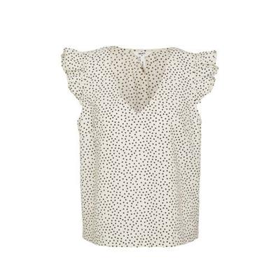 OBJECT top OBJNOUR van biologisch katoen ecru OBJECT top OBJNOUR van biologisch katoen ecru