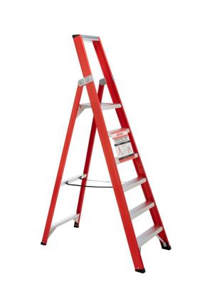 4tecx Trap enkel oploopbaar aluminium 1 x 6 tredes 4tecx Trap enkel oploopbaar aluminium 1 x 6 tredes