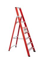 4tecx Trap enkel oploopbaar aluminium 1 x 6 tredes - thumbnail