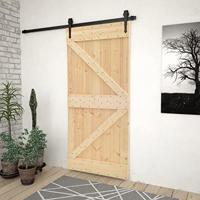 VidaXL Deur 80x210 cm massief grenenhout - thumbnail