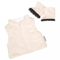 Skrallan Poppenkleding vest en laarzen (36-40cm) - thumbnail