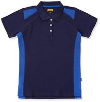 Blåkläder Dames poloshirt piqué 33901050 | Marineblauw/Korenblauw | Maat L - 7330509479353 - thumbnail