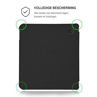 Lunso Kobo Libra Colour hoesje (7 inch) - Vegan Saffiano Leren Sleep Cover - Soft Surf