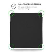 Lunso Kobo Libra Colour hoesje (7 inch) - Vegan Saffiano Leren Sleep Cover - Yellow Wave - thumbnail