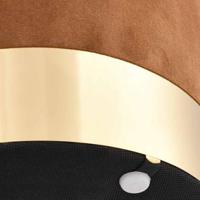 Kruk fluweel bruin en goudkleurig - thumbnail