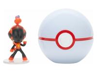 Pokemon Figure - Tentacool & Dive Ball (Clip 'n' Go) - thumbnail