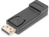 Digitus DB-340602-000-S DisplayPort / HDMI Adapter [1x DisplayPort stekker - 1x HDMI-bus] Zwart Afgeschermd (dubbel), Afsluitbaar - thumbnail