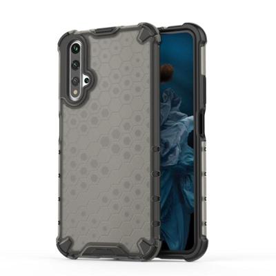 Schokbestendige honingraat PC + TPU bescherming case voor Huawei Honor 20 PRO (zwart)