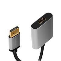 LogiLink CDA0108 video kabel adapter 0,15 m DisplayPort HDMI Zwart, Grijs - thumbnail