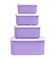 Set van 4 lunchboxen voor meisjes EEN LITTLE LOVELY COMPANY lavendel - thumbnail