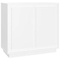 Dressoir 80x34x75 cm bewerkt hout wit - thumbnail