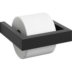 ZACK Linea toiletrolhouder 15x15,2x3cm zwart ZACK Linea toiletrolhouder 15x15,2x3cm zwart