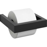 ZACK Linea toiletrolhouder 15x15,2x3cm zwart - thumbnail