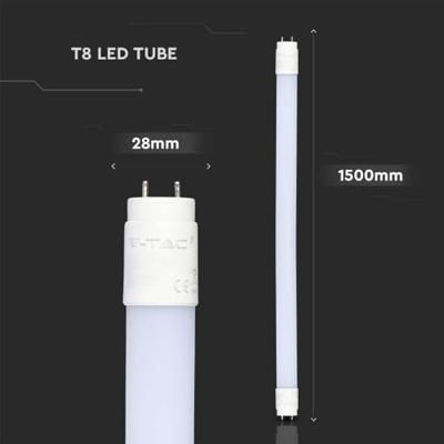 V-TAC LED-buis-Buis Energielabel: C (A - G) G13 15.00 W Daglichtwit 1 stuk(s) (Ø x l) 28 mm x 1500 mm - thumbnail
