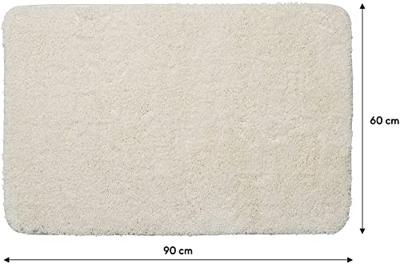 Sealskin angora badmat 60x90 cm polyester off-white