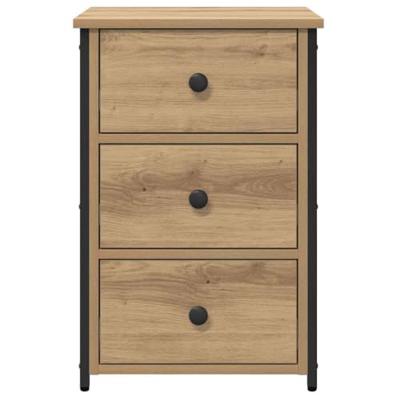 Nachtkastje met lade artisanaal eikenkleurig 40 x 36 x 60 cm