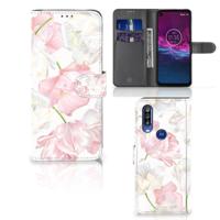 Motorola One Action Hoesje Lovely Flowers - thumbnail