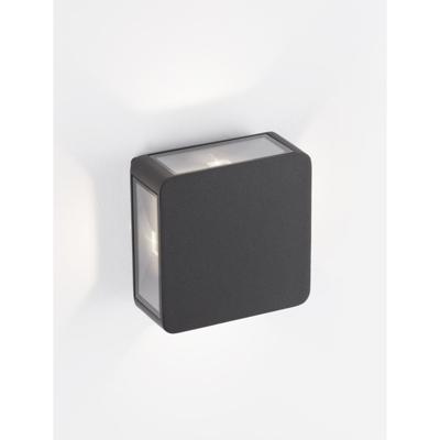 Lyora Vierkante wandlampSerika antraciet - 9492580