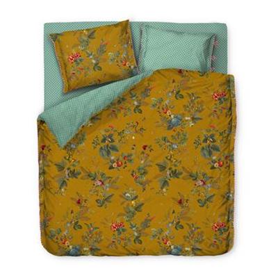 Pip Studio Fall In Leaf Dekbedovertrek - 2-persoons (200x200/220 Cm + 2 Slopen) - Percal Katoen - Yellow