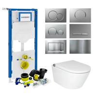 Geberit UP320 Toiletset Set59 RapoWash Douchewc met Sigma Drukplaat - thumbnail