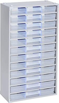 Allit 464800 Opbergkast voor kleine onderdelen VarioPlus ProM 57/36 (b x h x d) 300 x 565 x 140 mm Zilver, Transparant 1 stuk(s)
