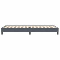 Boxspring zonder matras fluweel donkergrijs 90x220 cm - thumbnail