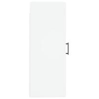 Wandkast 34,5x34x90 cm bewerkt hout wit - thumbnail