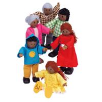 Hape poppenhuis familie afrikaans - thumbnail
