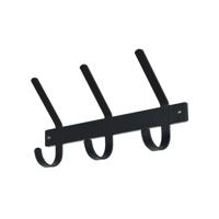 Kapstok Duke 3 haken zwart - thumbnail
