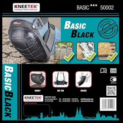 KNEETEK Kniebeschermer Basic BLACK - 50002 KNEETEK Kniebeschermer Basic BLACK - 50002