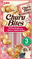 Inaba Ciao Churu Bites kip met tonijn en zalm kattensnack 9 x 10 g - thumbnail