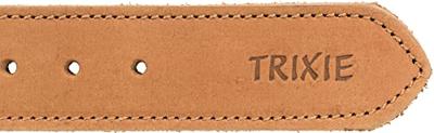 Trixie halsband hond rustic vetleer heartbeat bruin