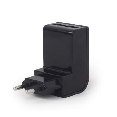 2-poorts USB autolader, 2.1 A, zwart 2-poorts USB autolader, 2.1 A, zwart