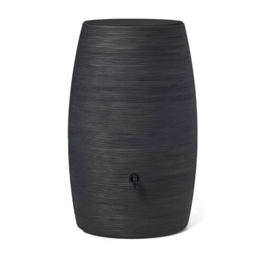 Regenton Rib H139 cm zwart bloembpot Capi Europe - Capi europe Regenton Rib H139 cm zwart bloembpot Capi Europe - Capi europe