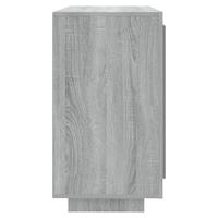 Dressoir 80x40x75 cm bewerkt hout grijs sonoma eikenkleurig - thumbnail
