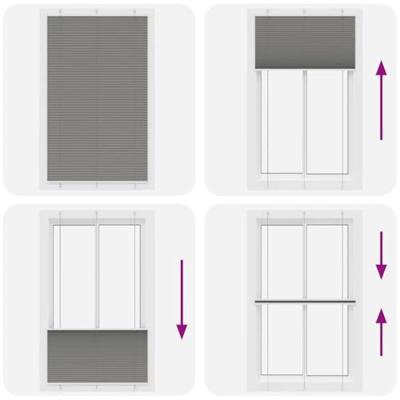 VidaXL Plissé rolgordijn 120x200 cm stofbreedte 119,4 cm antraciet VidaXL Plissé rolgordijn 120x200 cm stofbreedte 119,4 cm antraciet