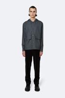 Rains Heren Short Hooded Coat - Olive - thumbnail