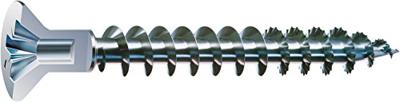 Spax spaanplaatschroef vz pk 4.5x40mm pz2 met kopboring