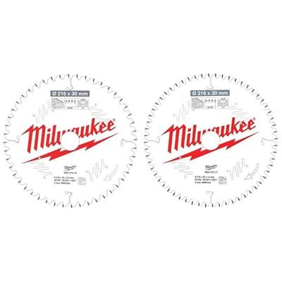 Milwaukee Cirkelzaagblad 216 x 30 mm Twin Pack (2-delig) - 4932479575 Milwaukee Cirkelzaagblad 216 x 30 mm Twin Pack (2-delig) - 4932479575