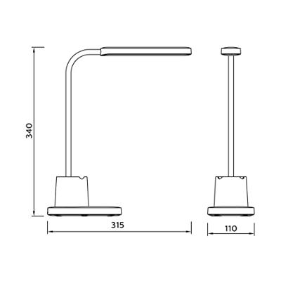 Philips LED Bucket DSK214 PT 8719514443792 Tafellamp met accu LED LED 7.5 W Wit