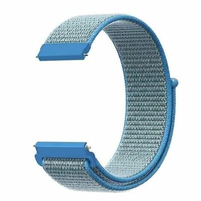By Qubix - Sport Loop nylon bandje - Blauw - Compatible met Xiaomi Redmi Watch 5 Active/Redmi Watch 5 Lite - Compatible Xiaomi bandje