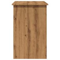 Bureau 100x50x76 cm bewerkt hout artisanaal eikenkleur - thumbnail