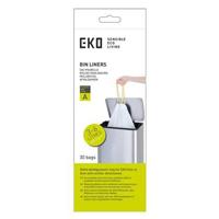 Afvalzak EKO MDPE type A met trekband 35x40cm 3-6L wit rol à 30 stuks - thumbnail