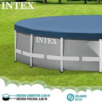 Intex 28031 Afdekzeil voor Frame Zwembad 366cm Blauw - thumbnail