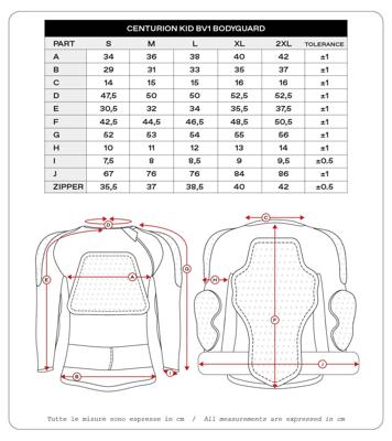 UFO PLAST beschermershirt "centurion bv1". children&apos;s protec. shirt centurion bv1 black xl