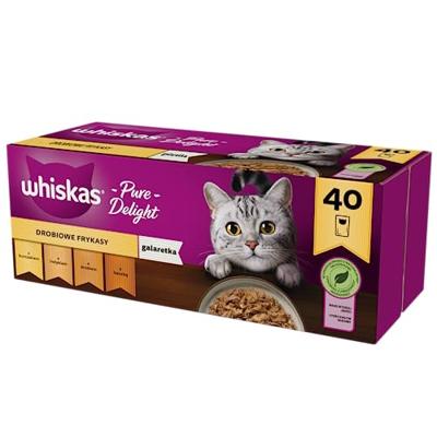 WHISKAS Pure Delight Poultry in jelly - nat kattenvoer - 40 x 85g