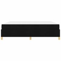 Boxspring bed Anders Zwart en Wit en Zwart 200 x 200 cm Stof - thumbnail