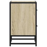 Nachtkastje 40x31x50 cm bewerkt hout sonoma eikenkleurig - thumbnail