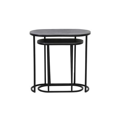 Light & Living Bijzettafel 'Bocov' Set van 2 stuks, kleur Antiek Lood Light & Living Bijzettafel 'Bocov' Set van 2 stuks, kleur Antiek Lood